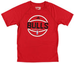 Adidas Chicago Bulls Ultimate S/S NBA Fan Basketball Tee - Red - Youth Kids