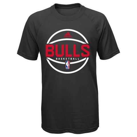 Chicago Bulls Youth adidas Black Practicewear Ultimate T-Shirt