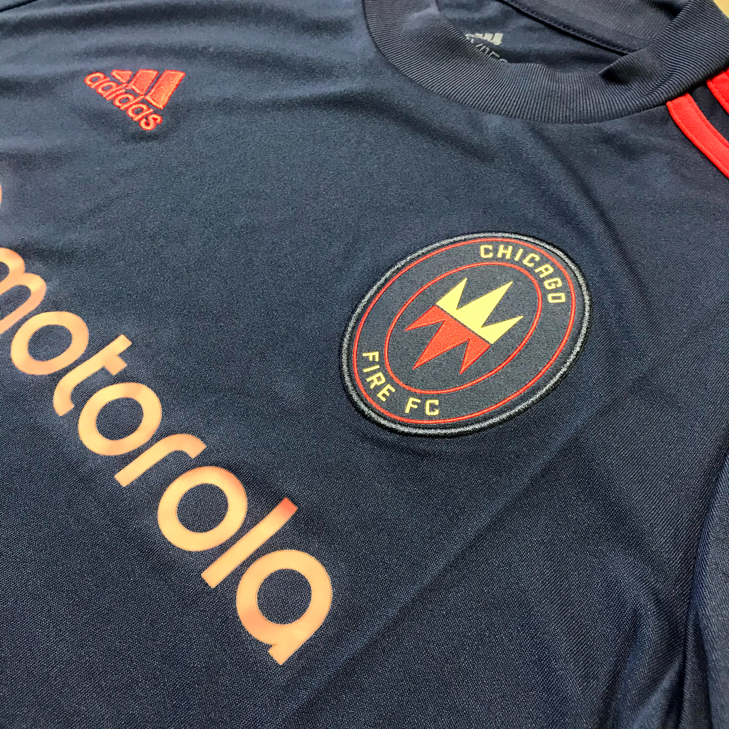 Adidas Chicago Fire MLS 2021/22 Youth Replica Home Jersey - Navy