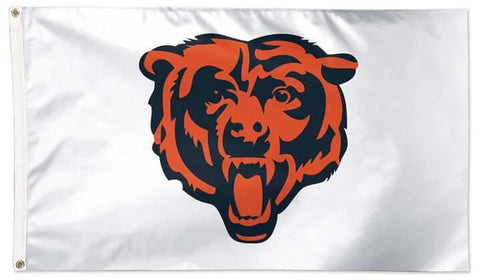 Chicago Bears NFL Deluxe Big Logo Flag 3x5 - White