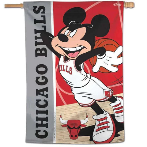 Chicago Bulls Disney 28" x 40" Vertical Flag Mickey Mouse
