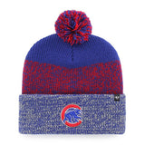 Chicago Cubs Men's 47 Brand Embroidered Puff Ball Knit Winter Hat - Blue/Red