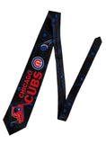 Chicago Cubs Ralph Marlin Black and Red Batter Up Tie
