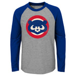 Chicago Cubs Youth Glory Days Cooperstown Tee Shirt Long-Sleeve