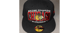 Chicago Blackhawks Men's 59Fifty Six-Time Stanley Cup Champs Arched Hat - Black