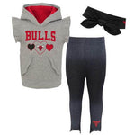 Chicago Bulls Girls Infant Pants & Hoodie Set