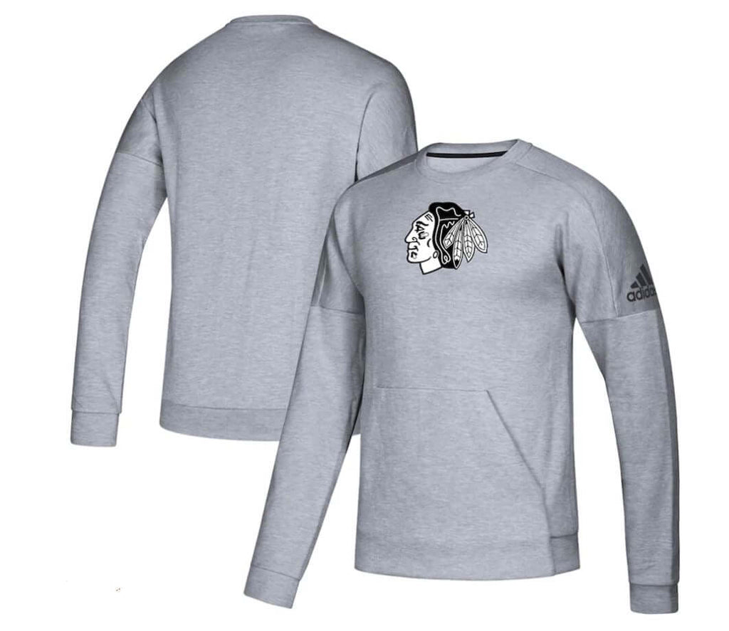 Chicago Blackhawks Youth Legends Pullover Sweatshirt - Heathered Gray