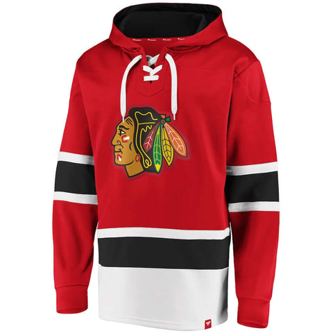 NHL BLACKHAWKS G-III MEN'S ICING LACE UP PULLOVER HOODED SWEATSHIRT M NEW  NWT - C&S Sports and Hobby