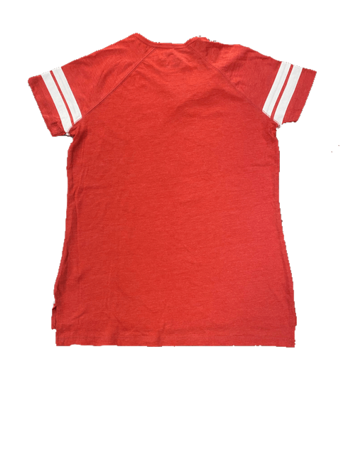 Chicago Blackhawks NHL Fanatics Women's Distressed T-Shirt -Red
