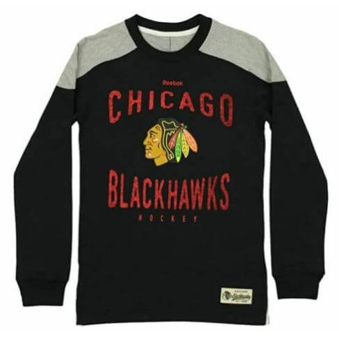 Chicago Blackhawks Youth "Scratched Out" Team Long sleeve Tee
