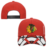 Chicago Blackhawks Youth 8-20 Fan Structured NHL Reebok Official Hat Cap