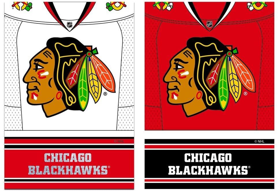 Chicago Blackhawks NHL Two-Sided Jersey Team Flag - Red/Black (29" x 43")