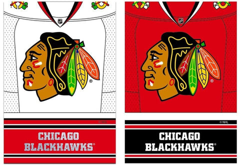 Chicago Blackhawks NHL Two-Sided Jersey Team Flag - Red/Black (29" x 43")