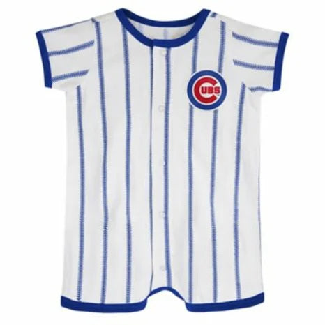 Chicago Cubs Infant Baby 3 Piece Body Suit Set Lil' Jersey White 3 P