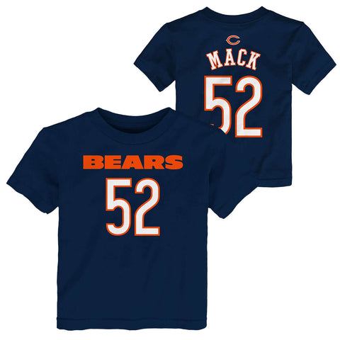 Chicago Bears Khalil Mack Infant, Toddler, and Kids Name and Number Tee