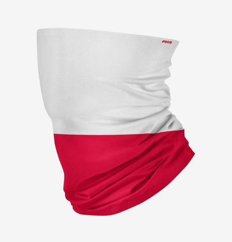 FOCO Adult Poland Polish Polska Flag Gaiter Scarf Headband Face Covering Face Mask