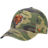 Men's Chicago Bears '47 Camo Woodland Clean Up Adjustable Hat