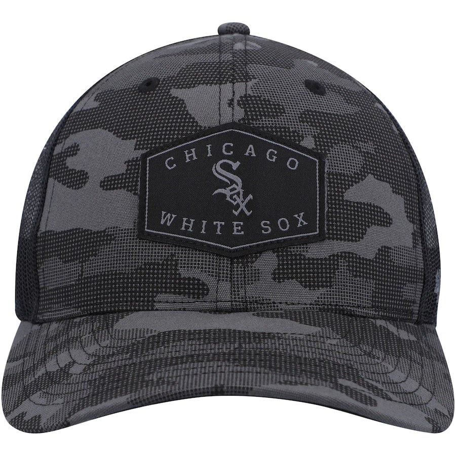 Men's Chicago White Sox '47 Tonal Camo Convoy Trucker Snapback Hat - Charcoal