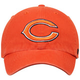 Men's '47 Orange Chicago Bears Clean Up Adjustable Hat