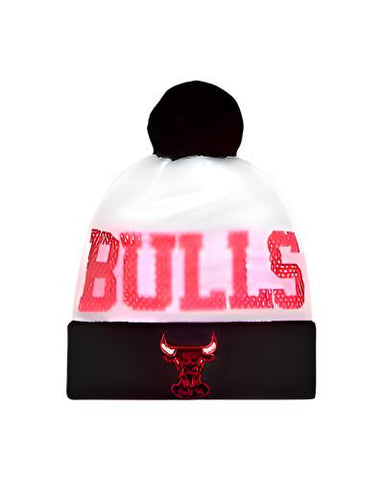 NBA Chicago Bulls Hwc Mesh Layer Knit Beanie, One Size, Black