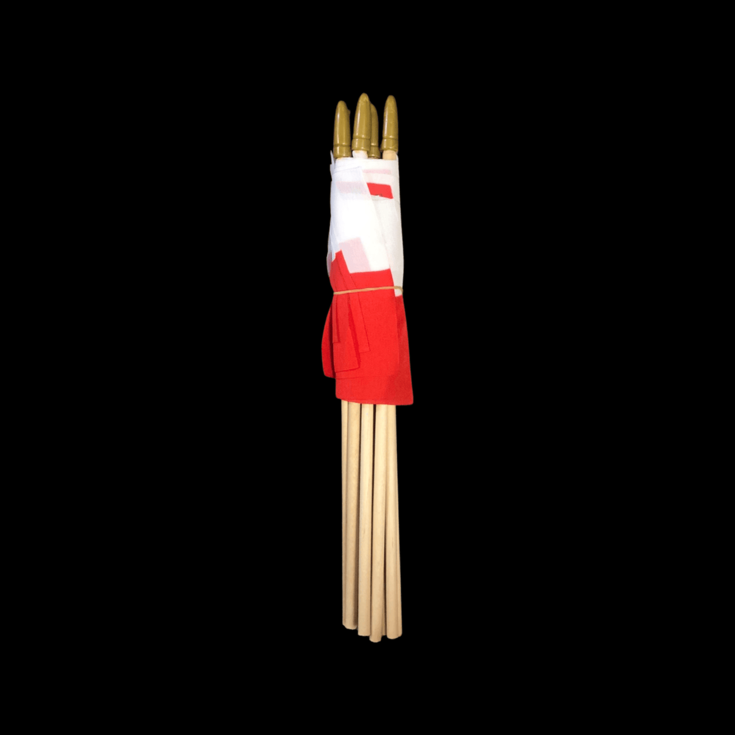 Bulk of 10 Polish Flag With Eagle 4" x 6"