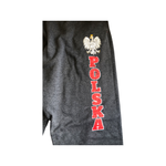 Sweatpants Dark Gray Joggers with Polish Eagle