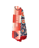 Chicago Fire Soccer Club Scarf Sublimated Pattern Adidas Official