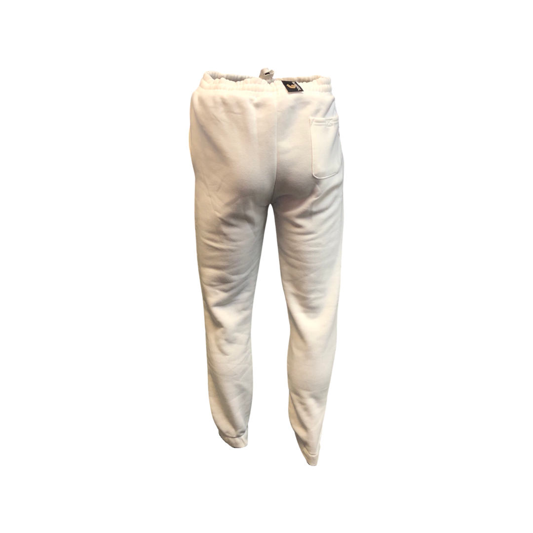 Sweatpants White Joggers with Polish Eagle