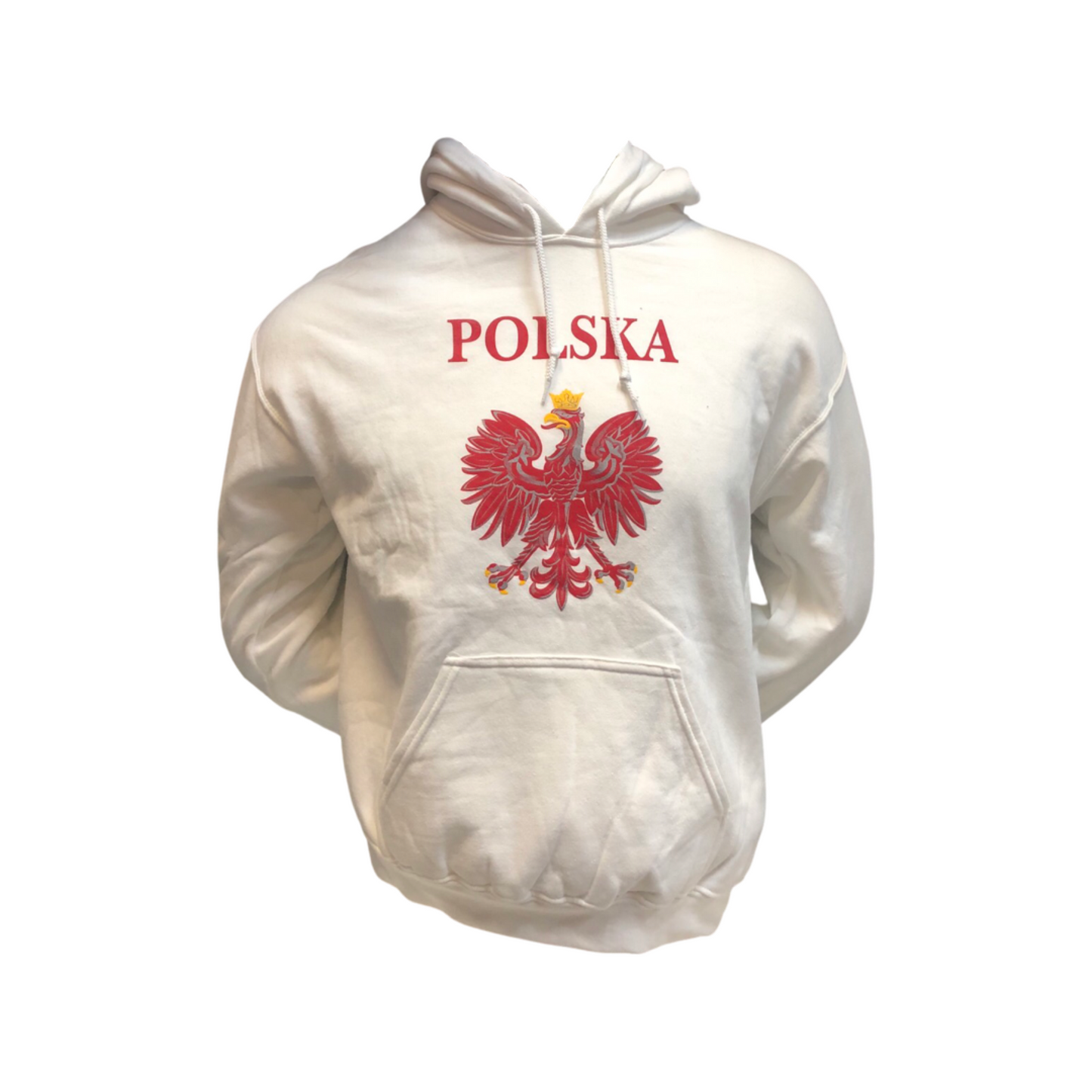 Polska Hoodie Black Red White Polish Eagle Large White