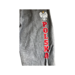 Sweatpants Light Gray Joggers with Polish Eagle With Pockets