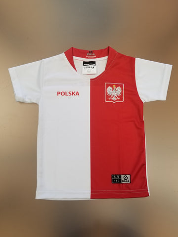 Infant/Toddler/Kids/Youth Polska Plain Replica Euro '20 Soccer Jersey Made in Poland - White