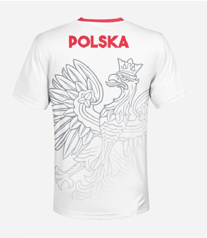 Zulla Polska Polish Eagle Men's Athletic Soccer Jersey Shirt Large