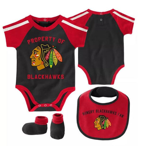 NHL Infant Chicago Blackhawks Team Color Replica Jersey - R52Hwbdd (Red, 12-24 Months)