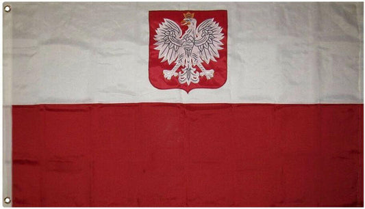 Poland Flag 3'X5' 300D 2-ply Nylon