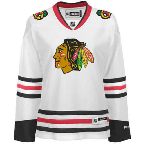 Reebok chicago blackhawks women's champagne jersey Clearance