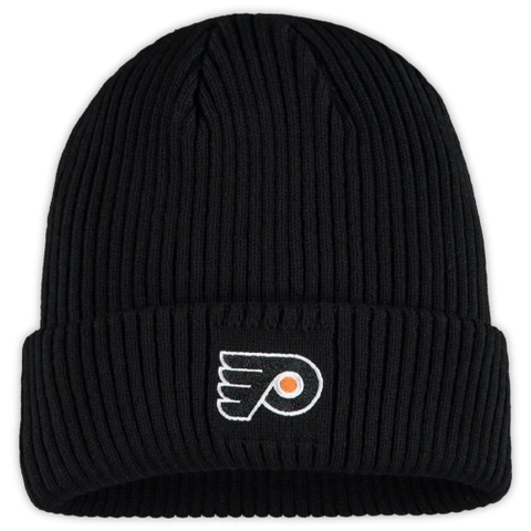 Philadelphia Flyers NHL Adidas Classic Cuffed Knit Beanie - Black