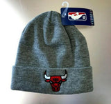 Chicago Bulls Youth (8-20) Cuffed Knit Beanie NBA Official - Gray