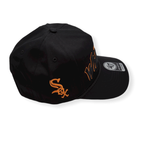 '47 Chicago White Sox Hitch Crosstown Script Adjustable Snapback Hat Cap/Orange