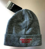 Chicago Bulls Youth (8-20) Cuffed Knit Beanie NBA Official - Gray
