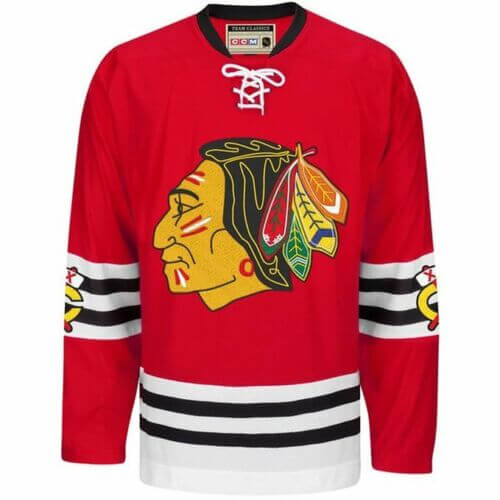 Chicago Blackhawks NHL Official CCM Throwback Premier Edge Jersey Retro Style