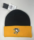Pittsburgh Penguins Adidas NHL Official Men's Cuffed Beanie Knit Hat - Black