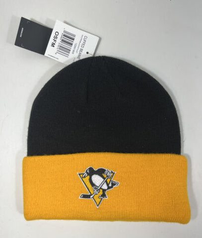 Pittsburgh Penguins Adidas NHL Official Men's Cuffed Beanie Knit Hat - Black