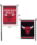 Chicago Bulls 12.5"x 18"  2- Sided Premium Garden Flag