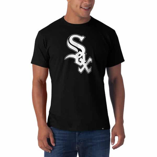 '47 Brand Chicago White Sox Jet Black Team Logo Shirt