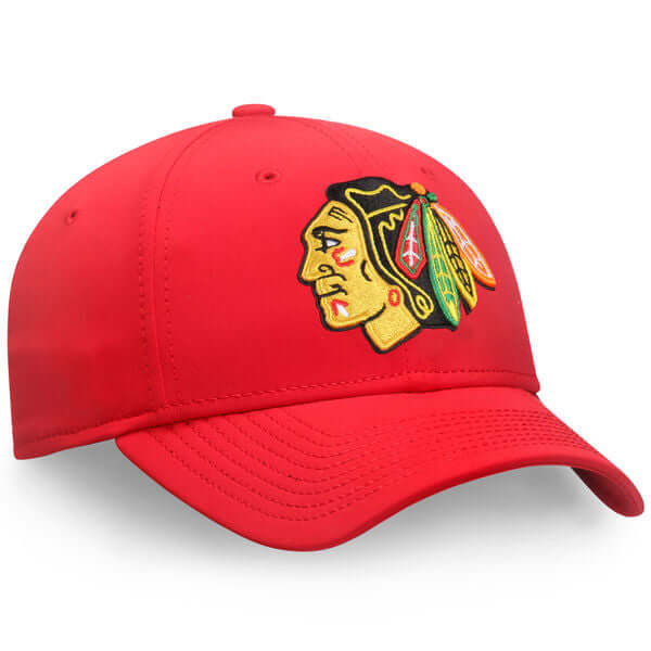 Chicago Blackhawks Fanatics Branded Elevated Core Speed Stretch Fit Flex Hat - Red