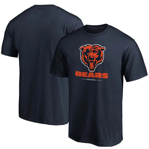 Chicago Bears Fanatics Branded Team Lockup Logo T-Shirt - Navy