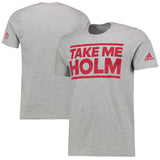 Manchester United Men's adidas Heather Gray Take Me Holm T-Shirt