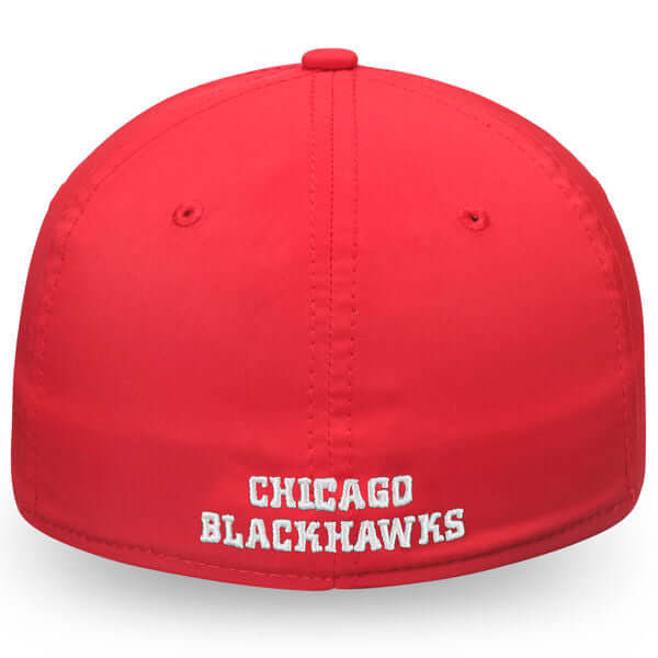 Chicago Blackhawks Fanatics Branded Elevated Core Speed Stretch Fit Flex Hat - Red