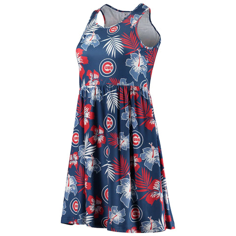 Chicago Cubs FOCO Women's Floral Sundress - Royal
