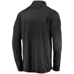 Chicago White Sox Fanatics Branded Iconic Striated Primary Logo Raglan Quarter-Zip Pullover Jacket - Black